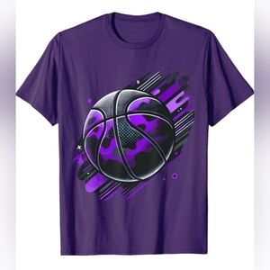 Purple Basketball Graphic Tee BNWT Youth Small